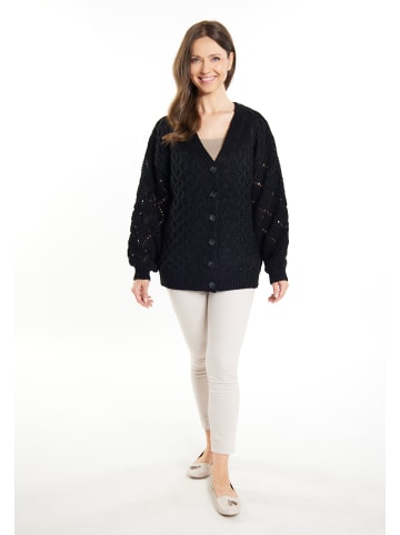 Usha Damen Strickcardigan in Schwarz