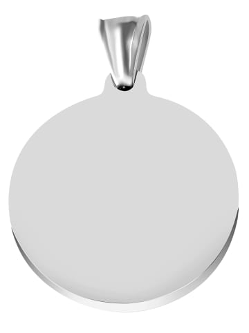Adeliás Unisex Anhänger aus Edelstahl in silber