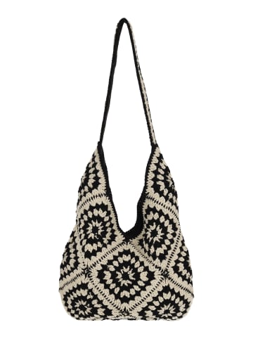 gaya Women Shopper Bag in White Black