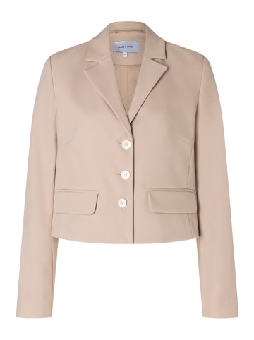 More & More feminines Kurzblazer-Jäckchen in beige