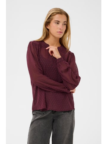 Kaffe Langarm-Bluse KAleonora Regular fit in Fig
