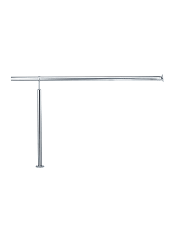 relaxdays Treppengeländer in Silber - (L)150 x (H)80 cm