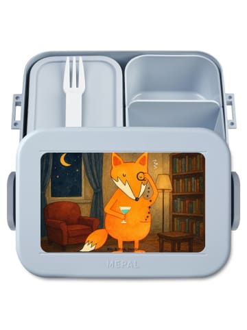Mr. & Mrs. Panda Lunchbox Fuchs Lord Design ohne Spruch in Blau Pastell