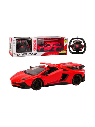 Wisam® RC-Ferngesteuertes Sportauto mit zu öffnenden Türen, Rot