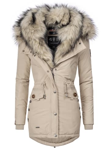 Navahoo Wintermantel Sweety in Taupe
