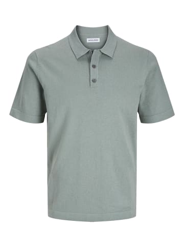 Jack & Jones Gestricktes Polo in Iceberg Green