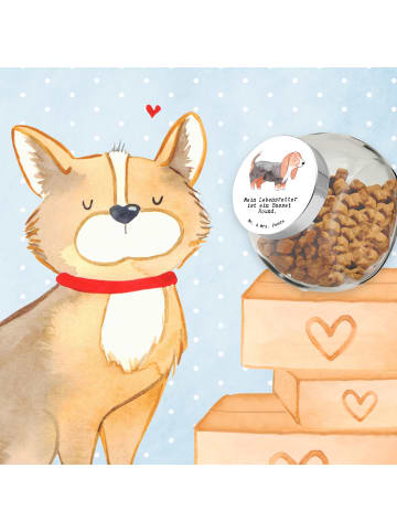 Mr. & Mrs. Panda Dose Basset Hound Lebensretter mit Spruch in Weiß