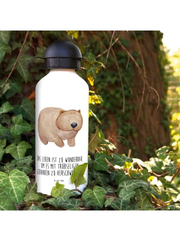 Mr. & Mrs. Panda Kindertrinkflasche Wombat mit Spruch in Weiß