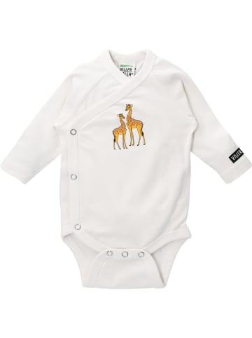 Villervalla Langarmbody Giraffe in weiss