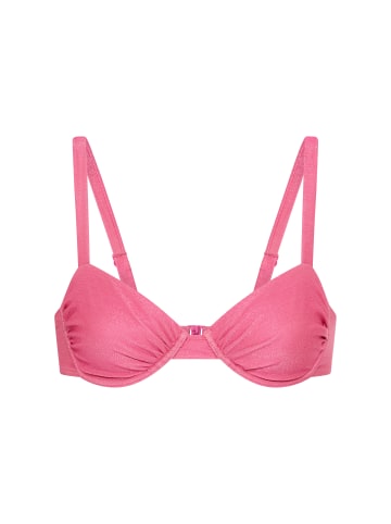 LSCN BY LASCANA Bügel-Bikini-Top in pink glitter