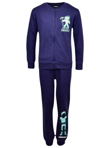Minecraft 2tlg.Outfit Sweatjacke & Hose Minecraft  in Dunkelblau