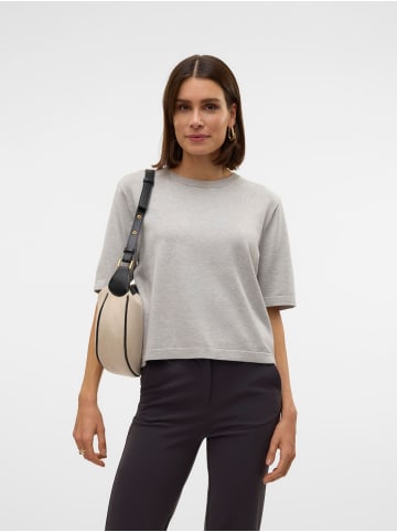 Vero Moda Strickpullover in Light Grey Melange