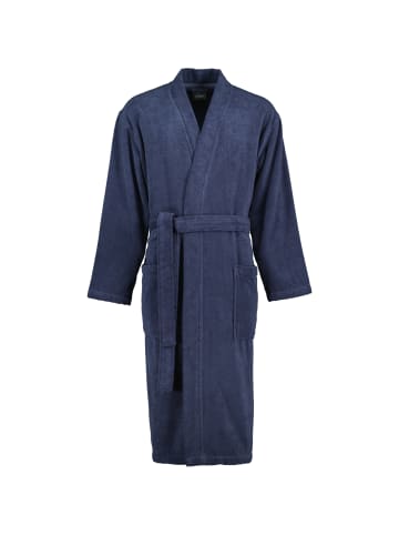 Cawö Home Cawö Home Bademäntel Herren Kimono Uni 828 blau - 17 in blau - 17