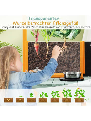 COSTWAY Matschküche Kinder Outdoor 69 x 36 x 110 cm in Hellgrün