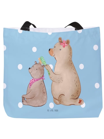 Mr. & Mrs. Panda Tasche Bär Kind ohne Spruch in Blau Pastell