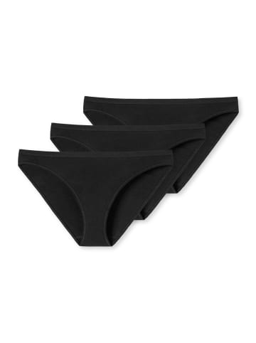 Schiesser Slip 3er Pack in Schwarz