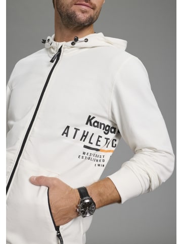Kangaroos Kapuzensweatjacke in Offwhite