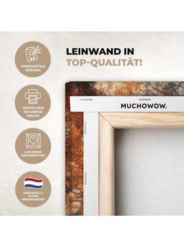MuchoWow Leinwand bilder Waldweg (BxH)
