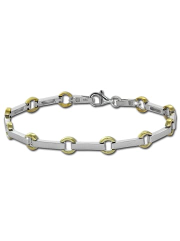 SilberDream Armband Silber 925 Sterling Silber, vergoldet (Gelbgold 333 ca. 19cm