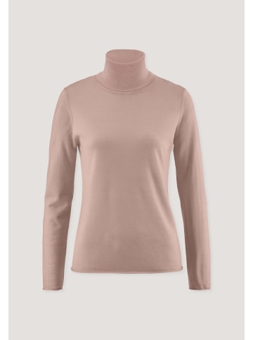 Hessnatur Strick Rollkragen Pullover in rosé