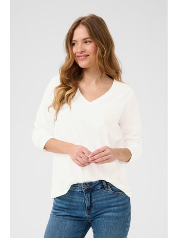 CULTURE Langarm-Shirt CUbase Relaxed fit in Spring Gardenia