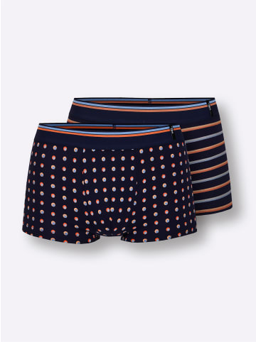 WITT WEIDEN Pants in marine-getupft + marine-gestreift