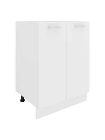 VCM  Küchenschrank B 60 cm Unterschrank Drehtüren Esilo in Weiß