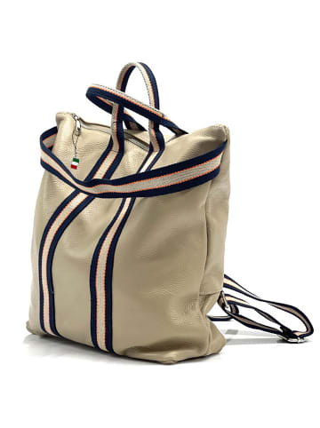 Florence Cityrucksack Leder, Canvas ca. 43cm breit ca. 39cm hoch