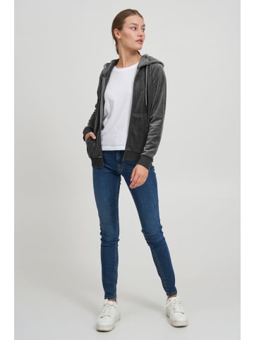 Oxmo Kapuzensweatjacke OXNicky in Grau