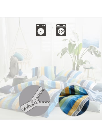 Erwin Müller Seersucker Kissenbezug in blau