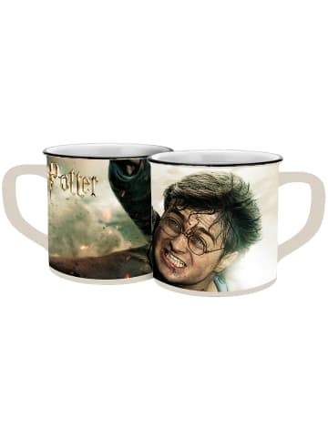 Geda Labels Tasse Deathly Hallows Emaille-Optik in Beige - 300 ml