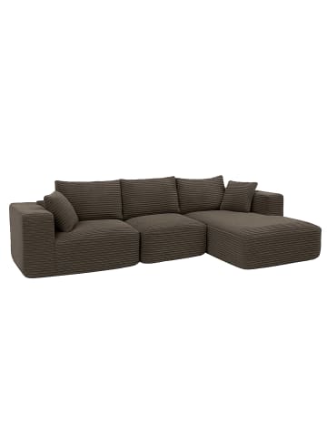 MCW Sofa-Garnitur P20 Liegefläche rechts, Braun