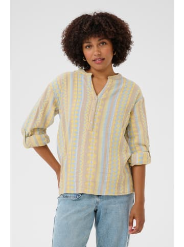 Cream Kurzarm-Bluse CRSola Loose fit in Truffet jaquard