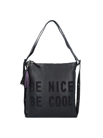 TASCHENDIEB Paniglgasse 4 Schultertasche Leder 33 cm in black