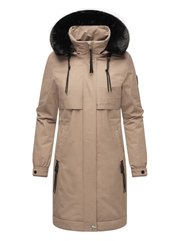 Navahoo Kurzmantel Kaltwetterretter 14 in Taupe Grey