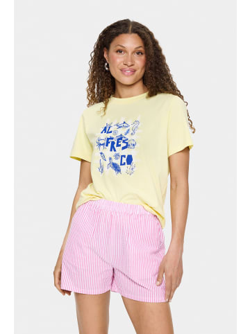 SAINT TROPEZ T-shirt LoraneSZ Gerade Passform in Elfin Yellow