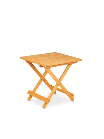 relaxdays Klapptisch in Natur - (B)50 x (H)50 x (T)50 cm