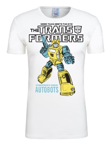 Logoshirt T-Shirt Bumblebee Autobots in altweiss