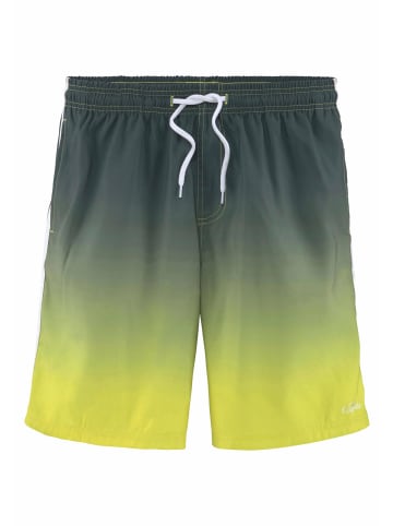 Buffalo Badeshorts in grau-gelb