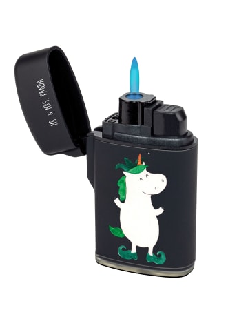 Mr. & Mrs. Panda Feuerzeug Einhorn Joker ohne Spruch in Schwarz