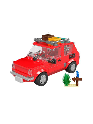Wisam® Fiat 126 Maluch Bausteine Auto mit Anhänger 393T