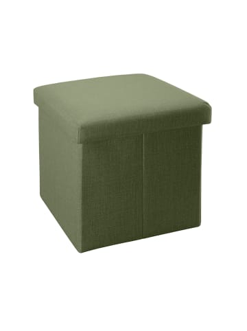 Intirilife Faltbarer Sitzhocker 30x30x30 cm in FRÜHLINGS GRÜN
