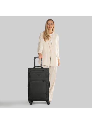 Smartbox Edition 04 4 Rollen Trolley 67 cm mit Dehnfalte in black