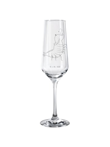 Mr. & Mrs. Panda Sektglas Garnele Franzose ohne Spruch in Transparent