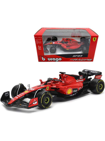 Bburago Modellauto - Ferrari SF-23 Leclerc #16 (Maßstab 1:43) in rot