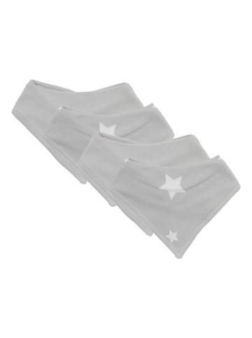 Schlummersack Bandana / Halstuch aus Bio-Baumwolle 4er-Pack in Grau