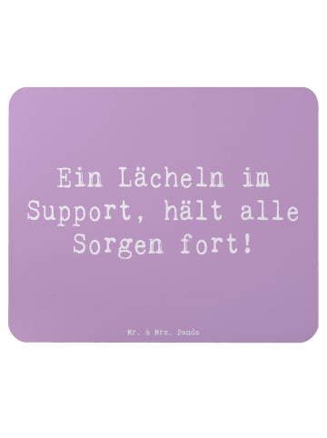 Mr. & Mrs. Panda Mauspad Spruch Kundensupport Lächeln mit Spruch in Lavendeltraum