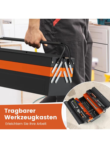 COSTWAY Werkzeugkasten in Orange