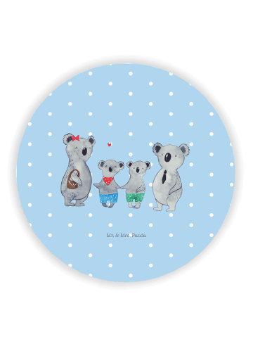 Mr. & Mrs. Panda magnet Koala Familie zwei ohne Spruch in Blau Pastell