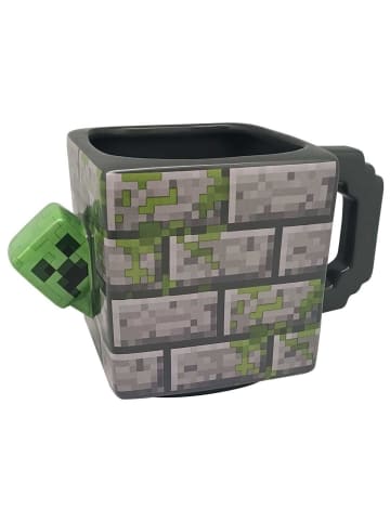 Kids Licensing Minecraft 3D-Becher Keramik 290 ml mit 3D Zombie Kopf 3 Jahre